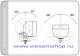 Фара рабочего света Wesem LKR5FF квадратная с прозрачным стеклом  www.WesemShop.ru